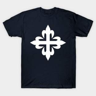 Flowered cross (white) T-Shirt